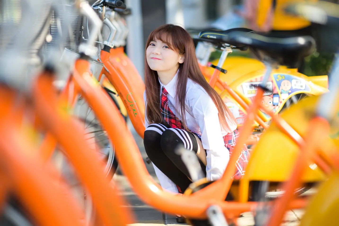 [Mzsock] NO.233 Student uniform high heels street photography#[105P]-65