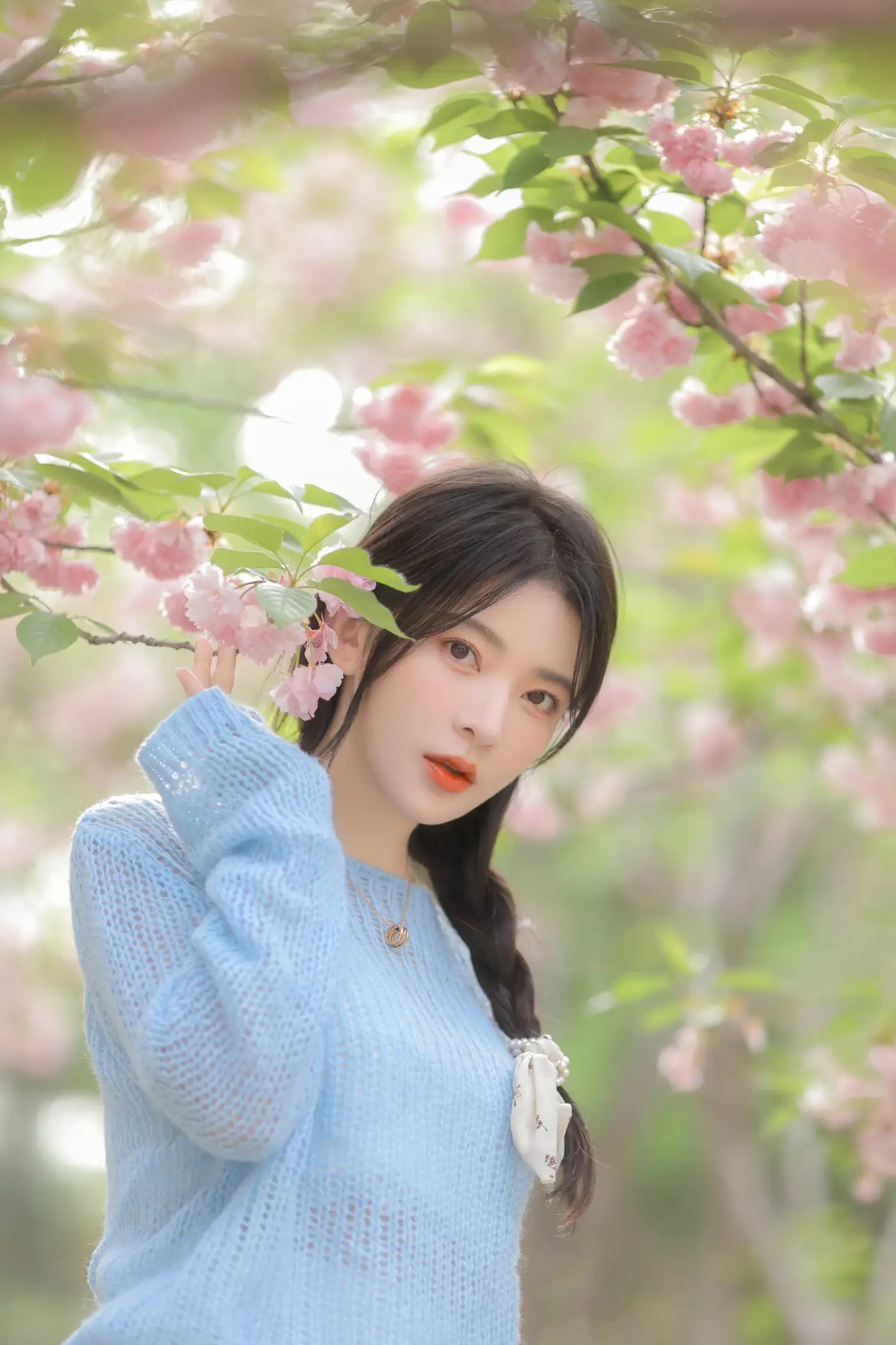 [YITUYU] 2022.06.22 Vol.1252 – Pink Blue Evening Cherry Blossoms Yang Yimo#[29P]-22